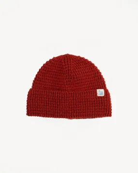 MWBN06.307 - Waffle Structure Sturdy Beanie Merino Wool - Clay