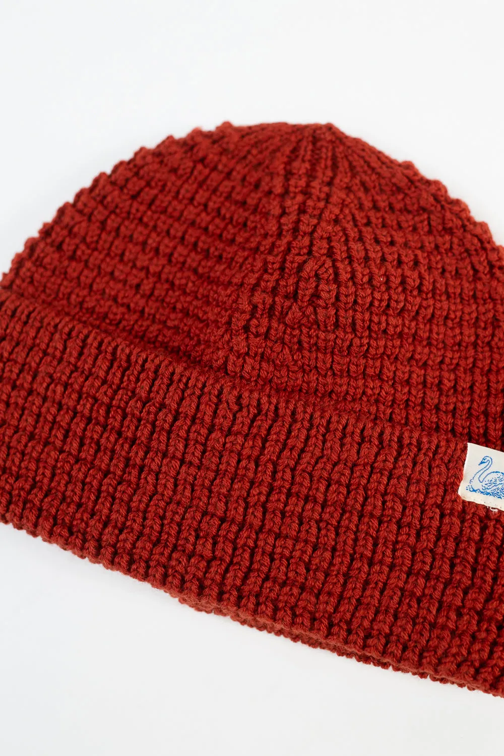 MWBN06.307 - Waffle Structure Sturdy Beanie Merino Wool - Clay