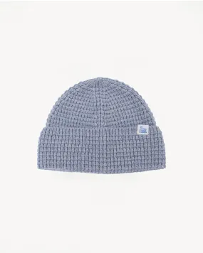 MWBN06.80 - Waffle Structure Sturdy Beanie Merino Wool - Grey Melange