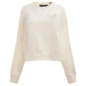 NBA CHARLOTTE HORNETS NEUTRAL WOMEN'S CREWNECK (EGGSHELL)