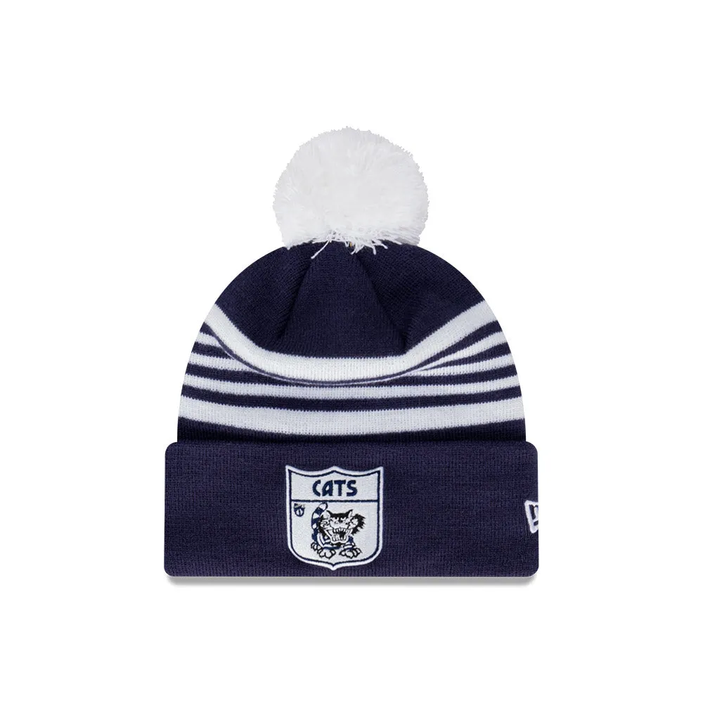 New Era Beanie AFL 2024 Heritage Team Geelong Cats