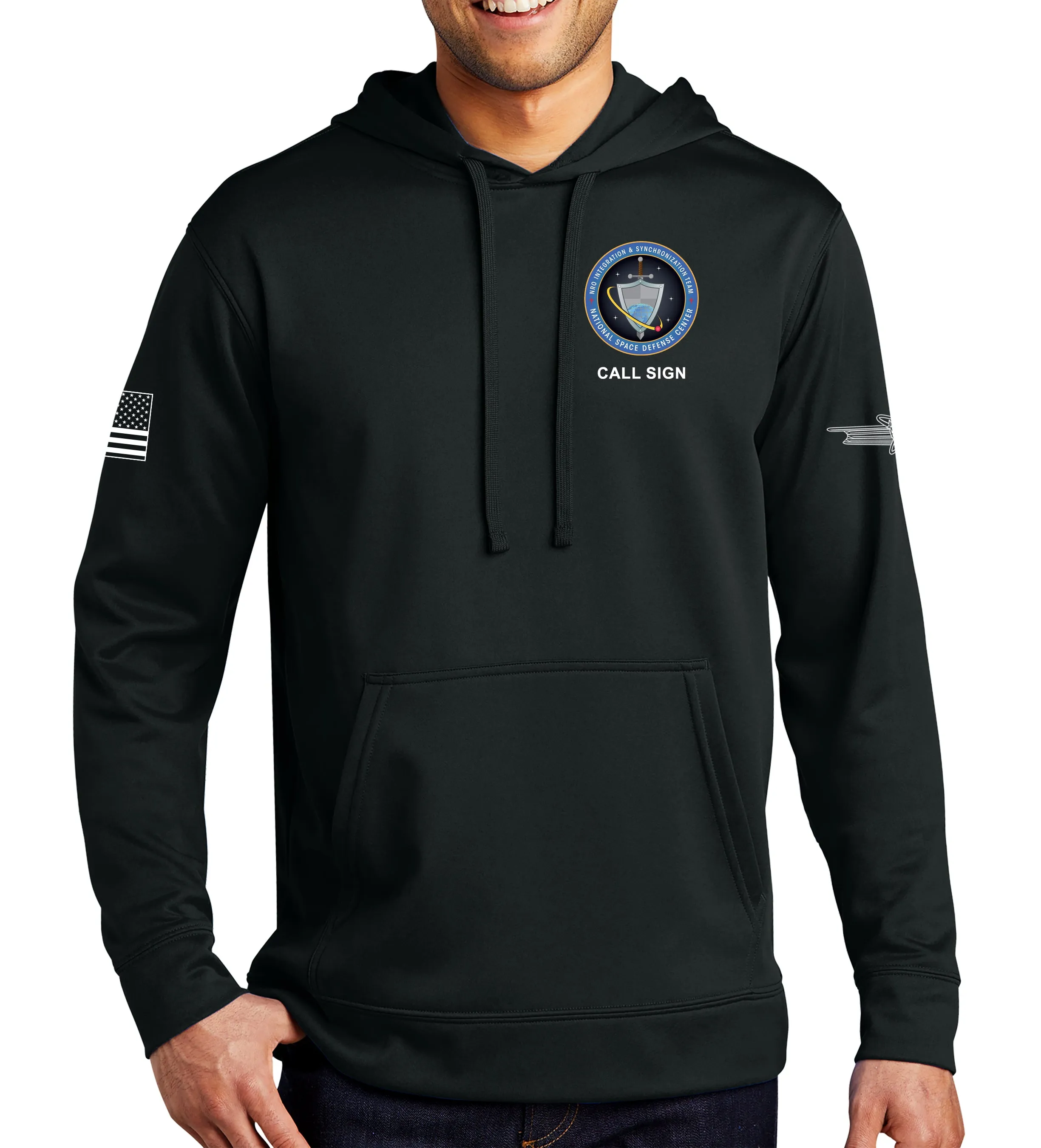NIST Performance Hoodie Sweatshirt. (This material is lighter than the 50-50) This sweatshirt is NOT approved for PT.