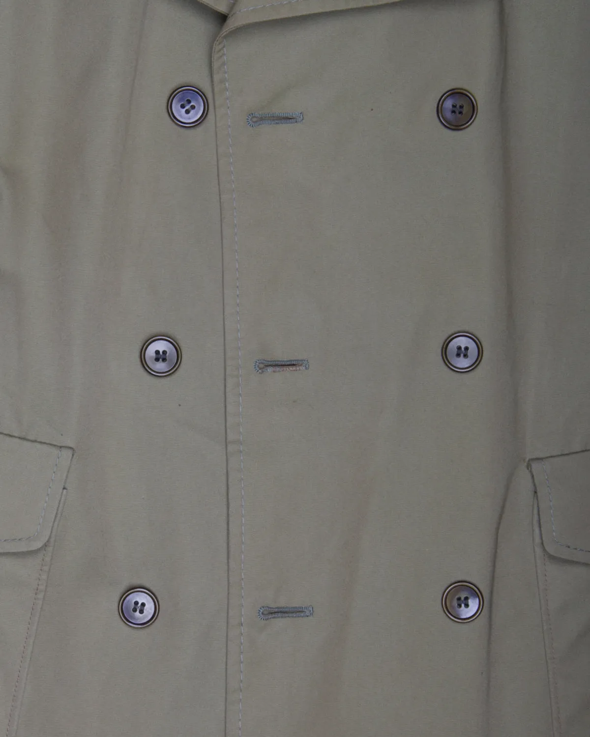 Olive belted '70s trench coat