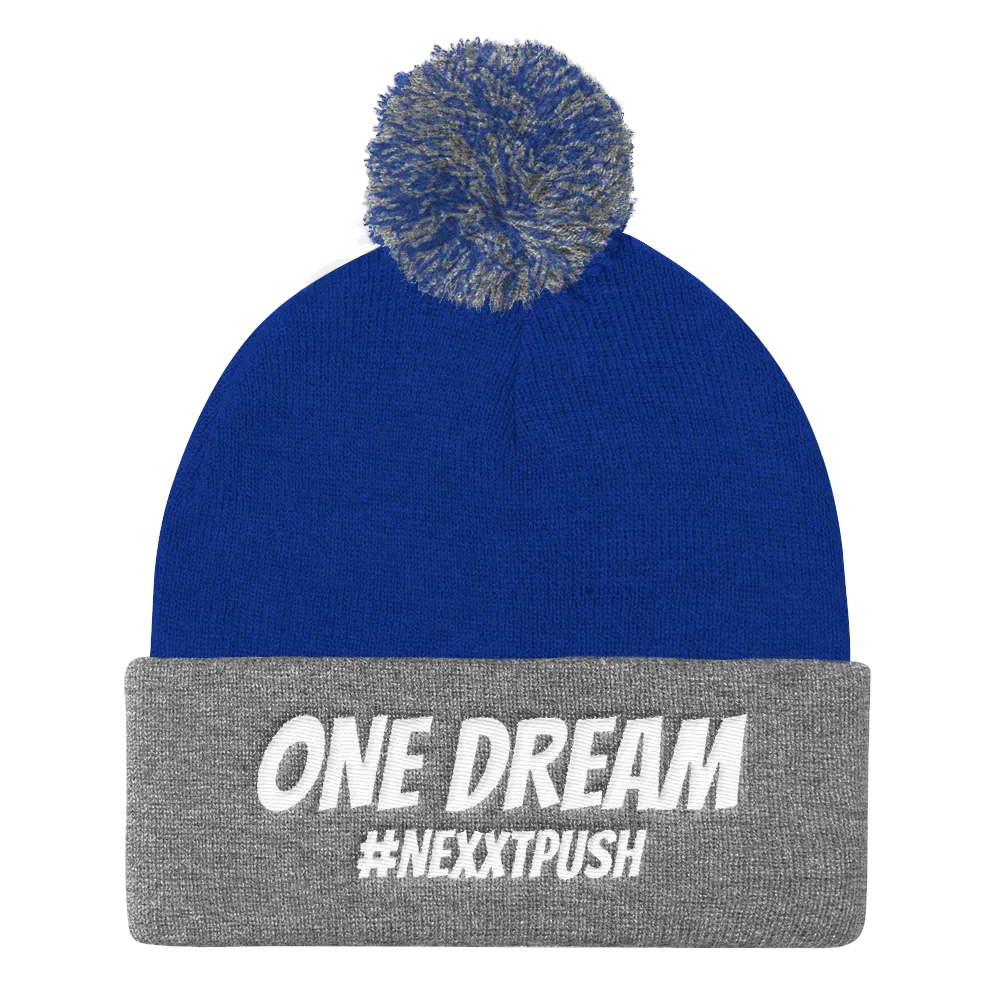 One Dream #Nexxtpush Pom-Pom Beanie