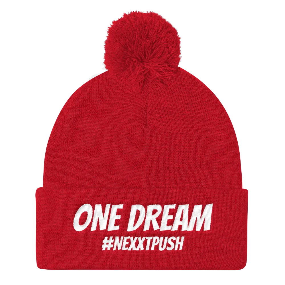 One Dream #Nexxtpush Pom-Pom Beanie