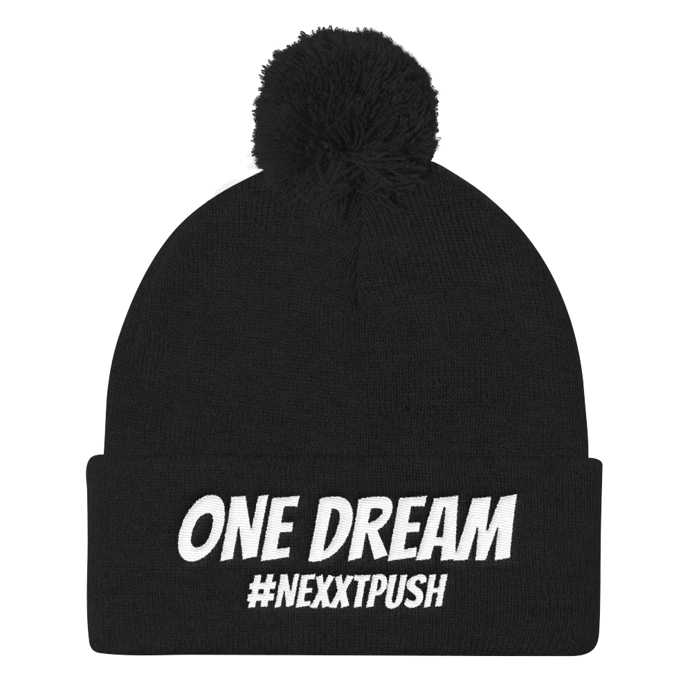 One Dream #Nexxtpush Pom-Pom Beanie