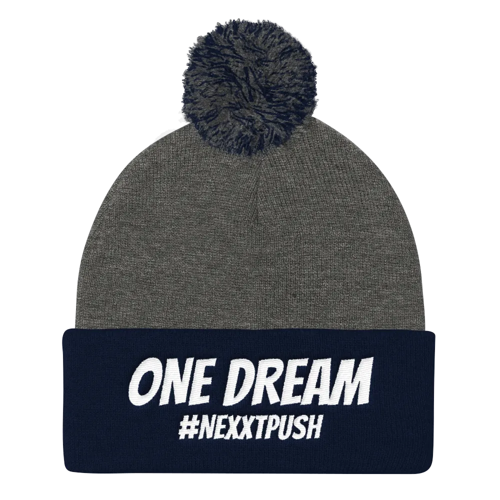 One Dream #Nexxtpush Pom-Pom Beanie