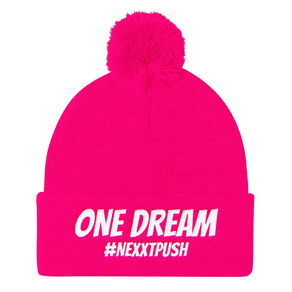 One Dream #Nexxtpush Pom-Pom Beanie