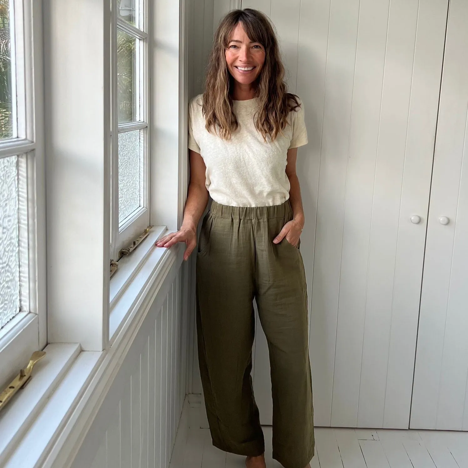 Organic Zoo - Adult Women's Olive Muslin Pants
