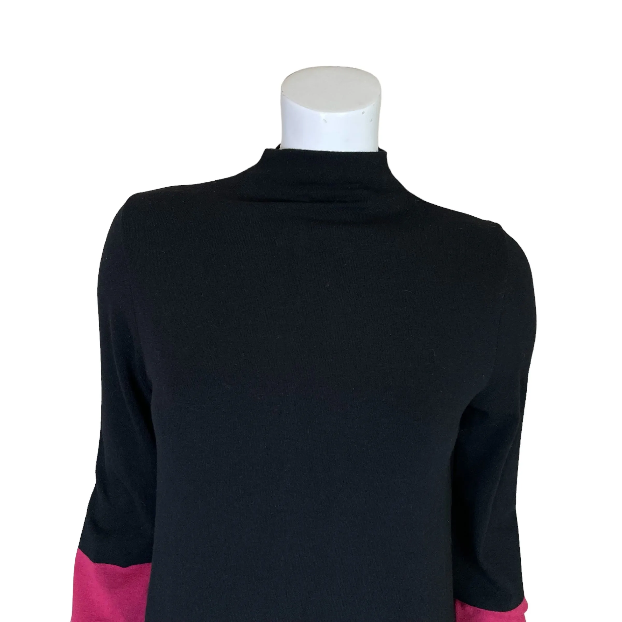 Paola Ermini | Women's Black, Pink and Brown Sweater Dress | Size: M