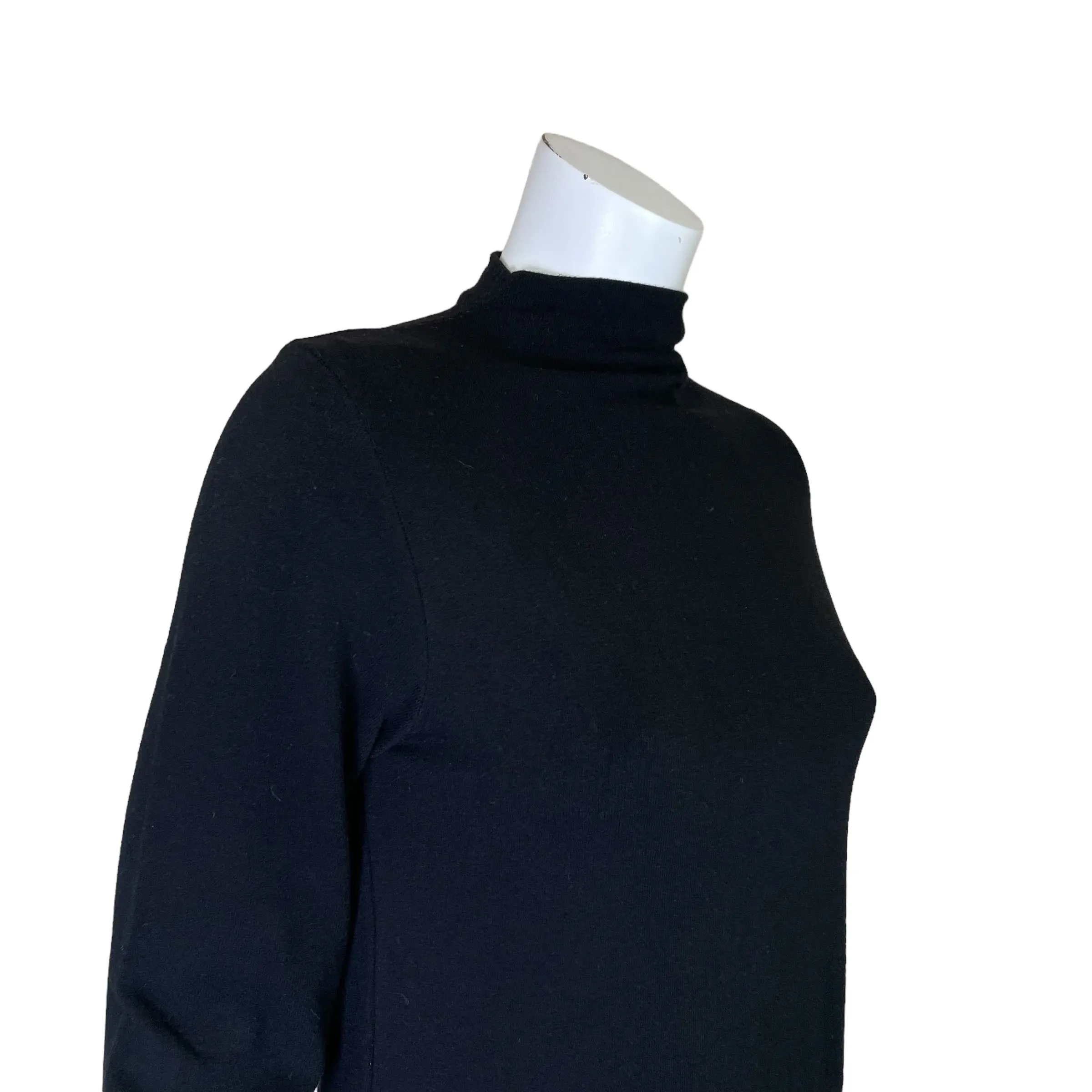 Paola Ermini | Women's Black, Pink and Brown Sweater Dress | Size: M