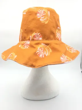 PBBC Sun Hat- mustard floral