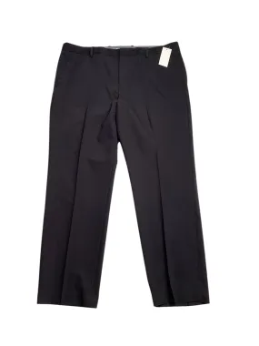 Perry Ellis Mens Modern fit Dress Pants 38 / 30 Black Solid Stretch