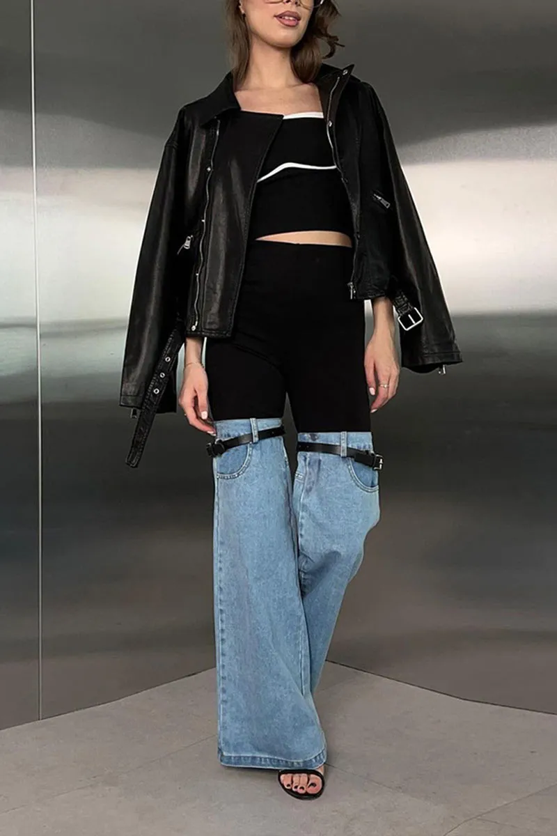 PM0175 Bootcut Denim Long Pants