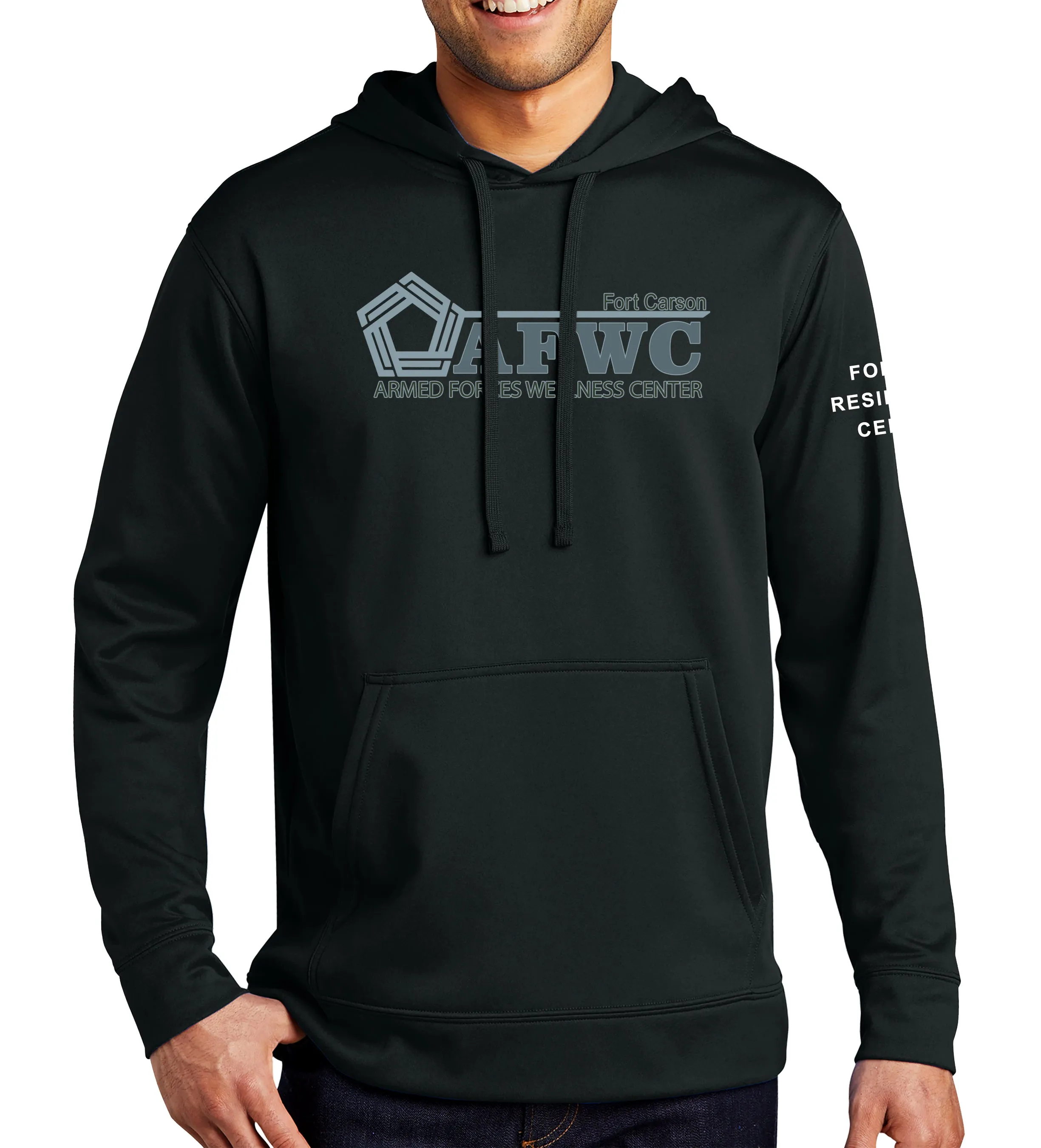 Polyester Hoodie Unisex Sweatshirt. Plain Back