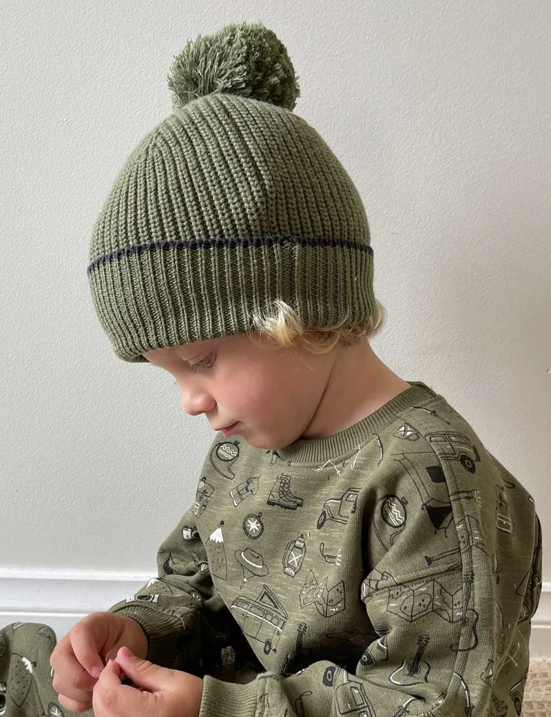 Purebaby Fishermans Rib Beanie