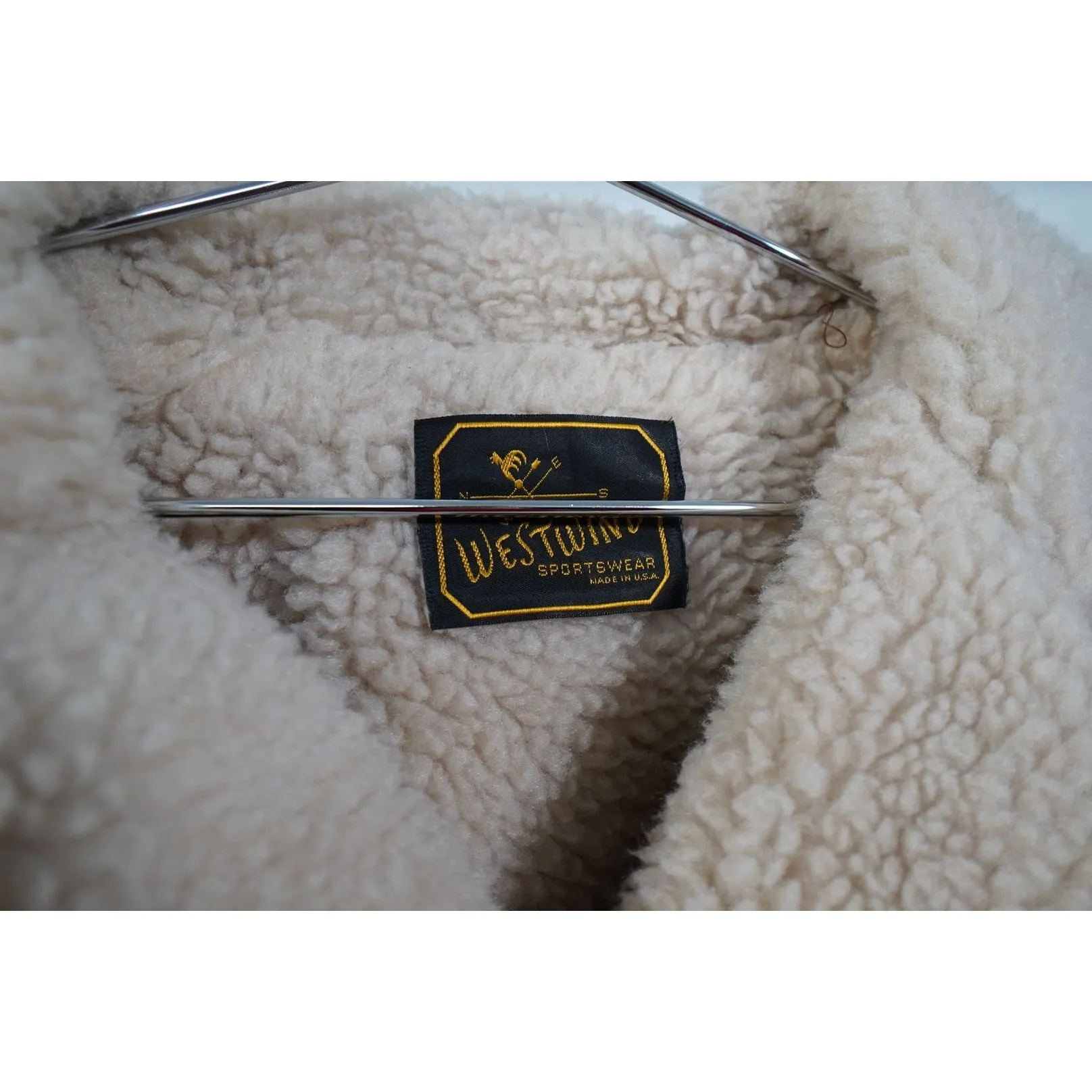 "Retail" Vintage Westwind Sportswear Sherpa Lined Jacket Brown Made in USA