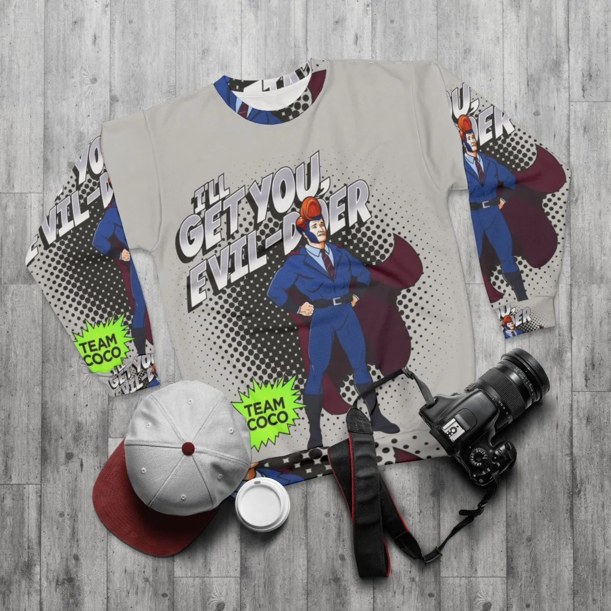 "Suit Up Superhero Sweatshirt 2 - Conan O'Brien Collection"