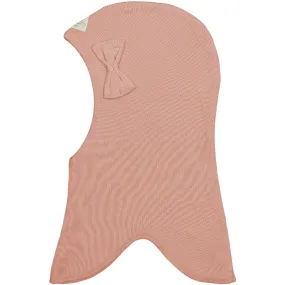Racing Kids Dusty Rose Rund Balaclava With Bow