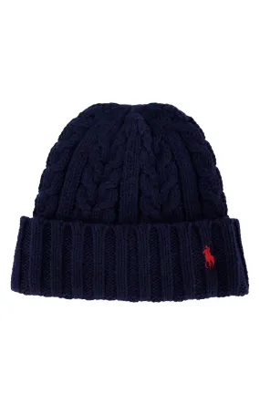 Recycled Cable Beanie - Newport Navy