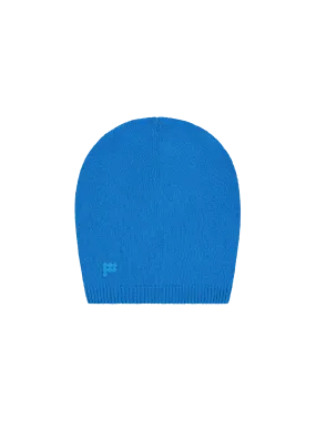 Recycled Cashmere Beanie—cerulean blue
