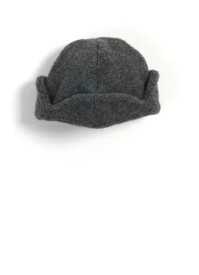 Recycled Wool Flight Cap With Earflaps | Grey