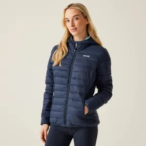 Regatta Women's Hooded Marizion Baffled Jacket Navy/Clear Sky