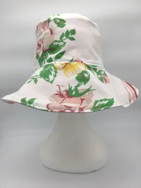 Retro Sun Hat-  Pale Rose