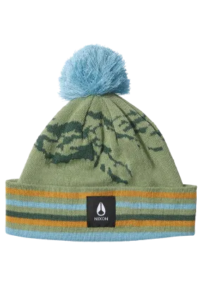Ridge Pom Beanie - Jade / Multi