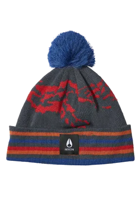 Ridge Pom Beanie - Navy / Multi