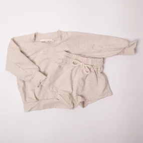 Roan Sweatshirt Set in Sand