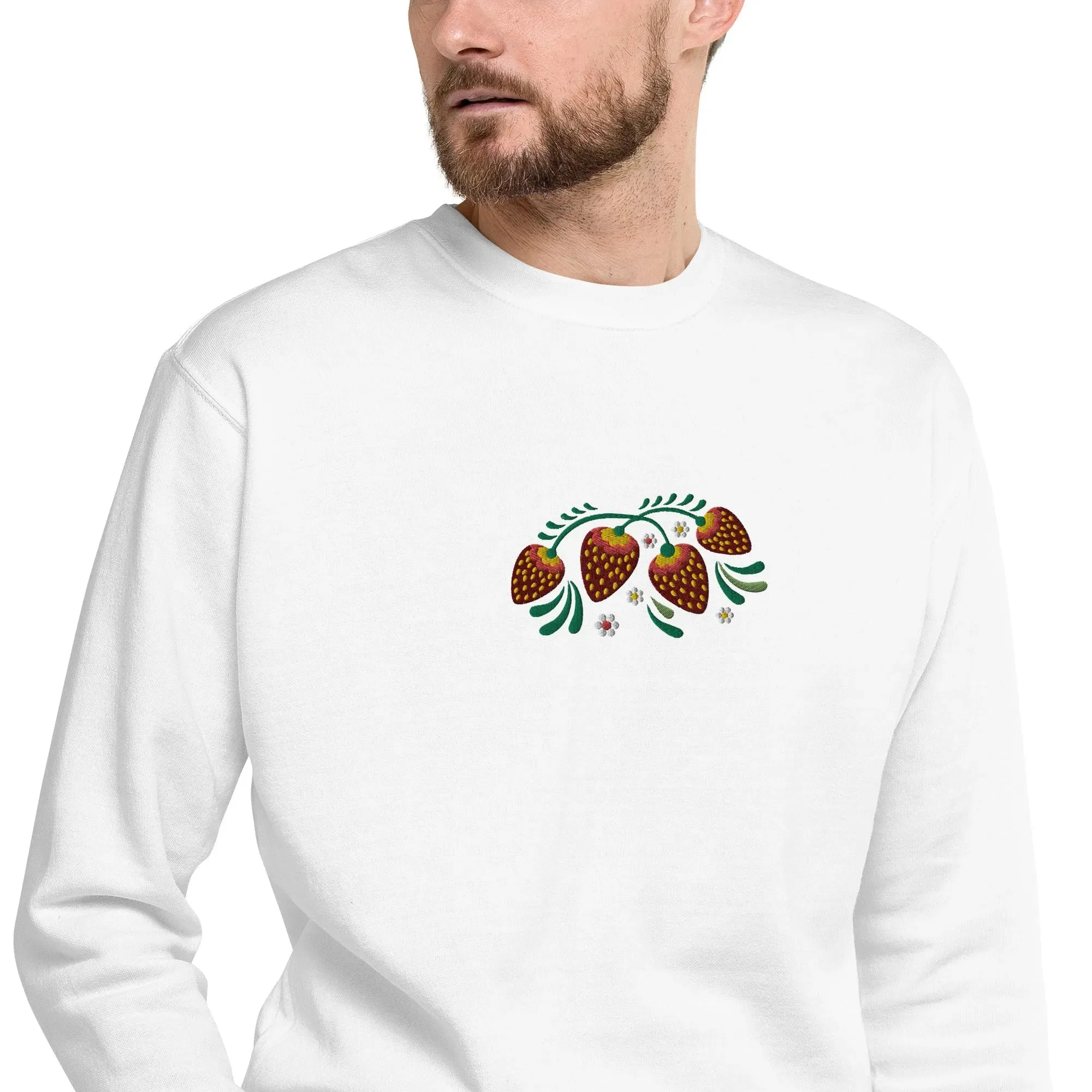 Russian Khokhloma Embroidered Sweatshirt