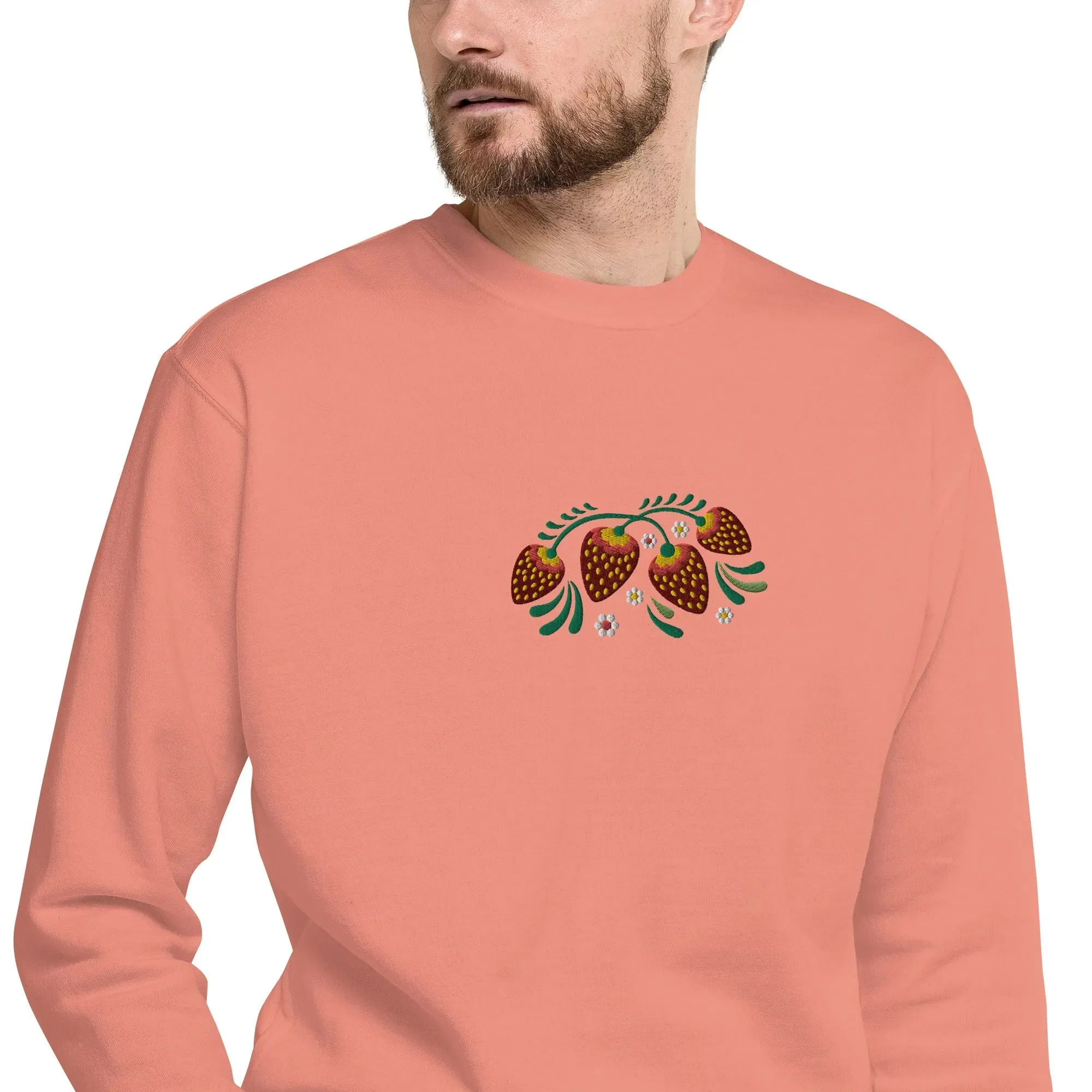 Russian Khokhloma Embroidered Sweatshirt