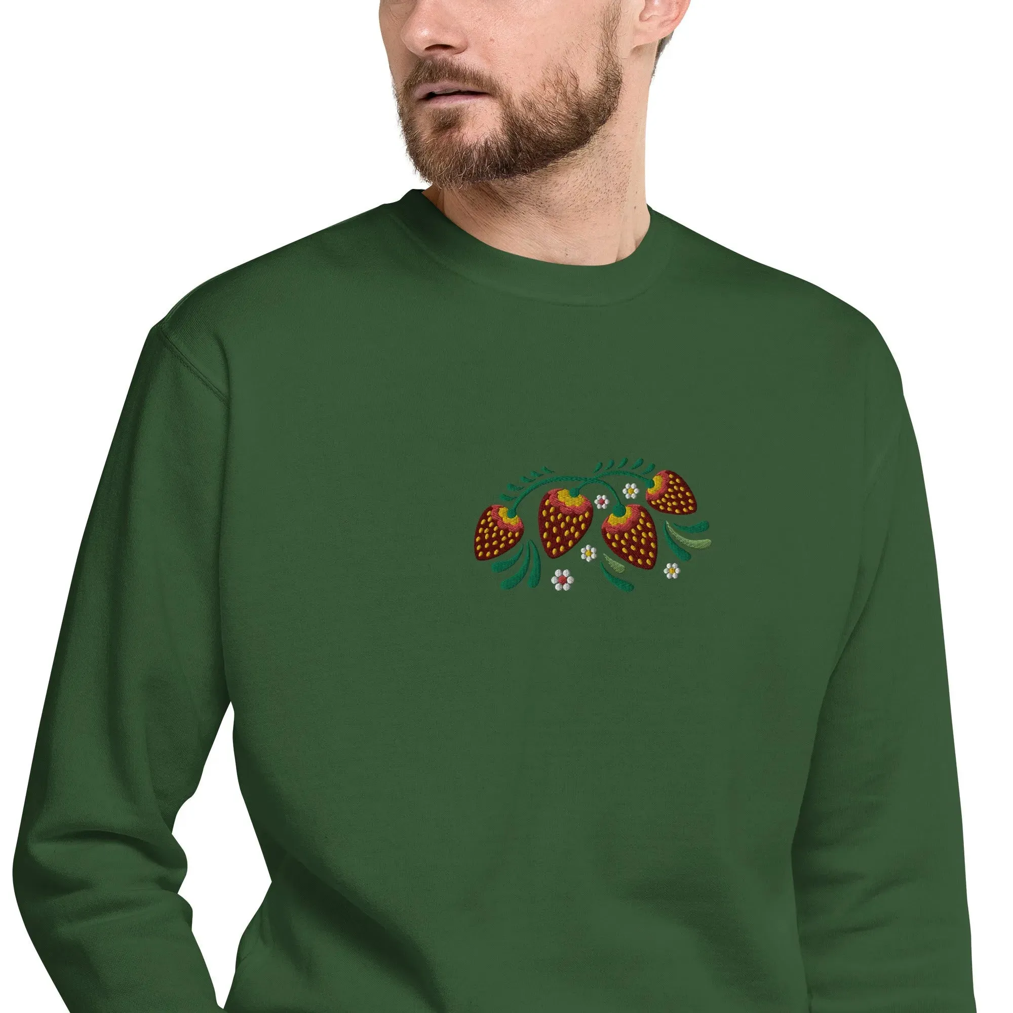 Russian Khokhloma Embroidered Sweatshirt