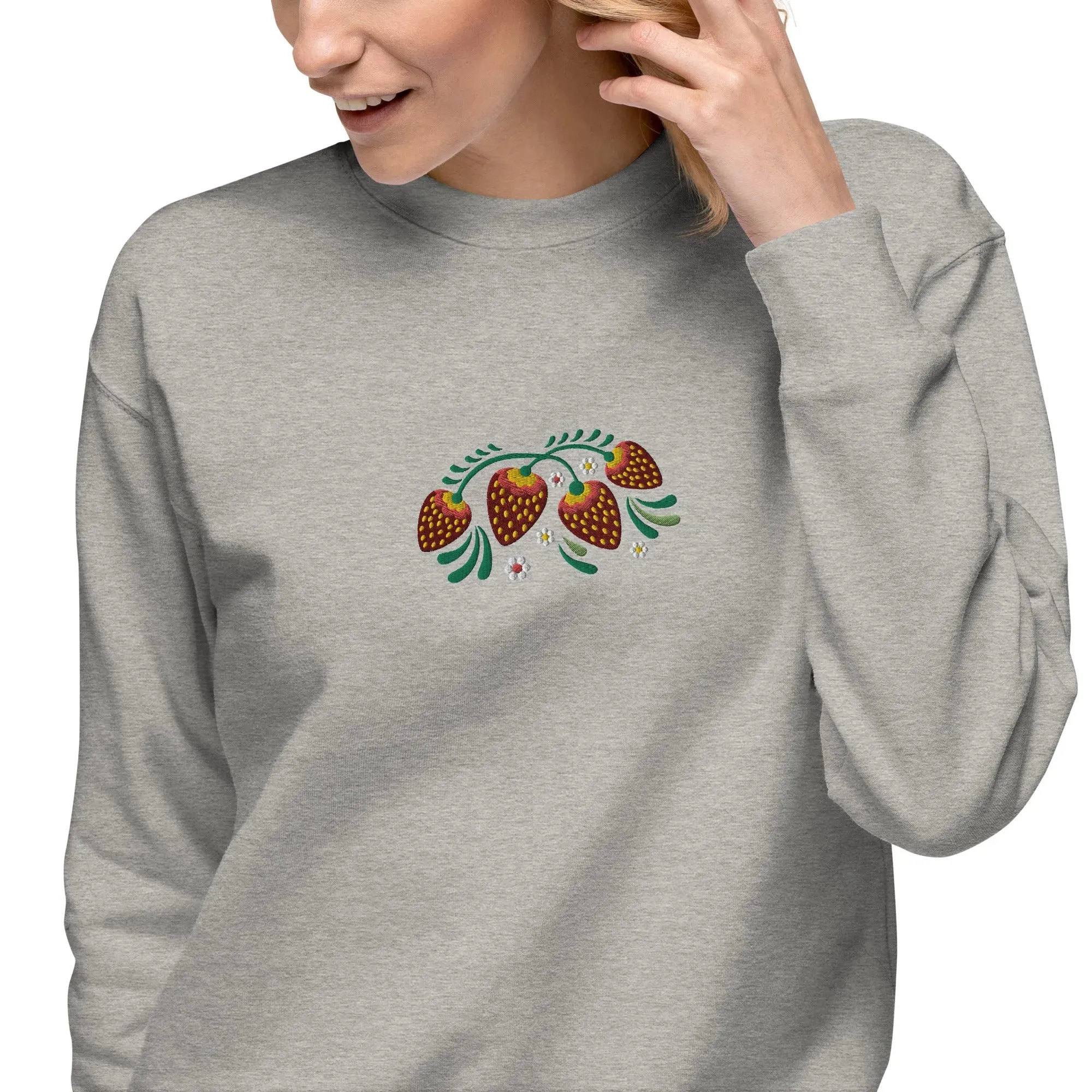 Russian Khokhloma Embroidered Sweatshirt