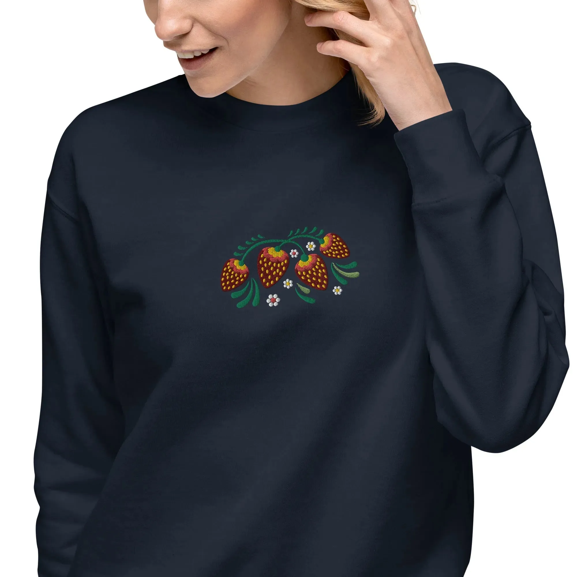 Russian Khokhloma Embroidered Sweatshirt