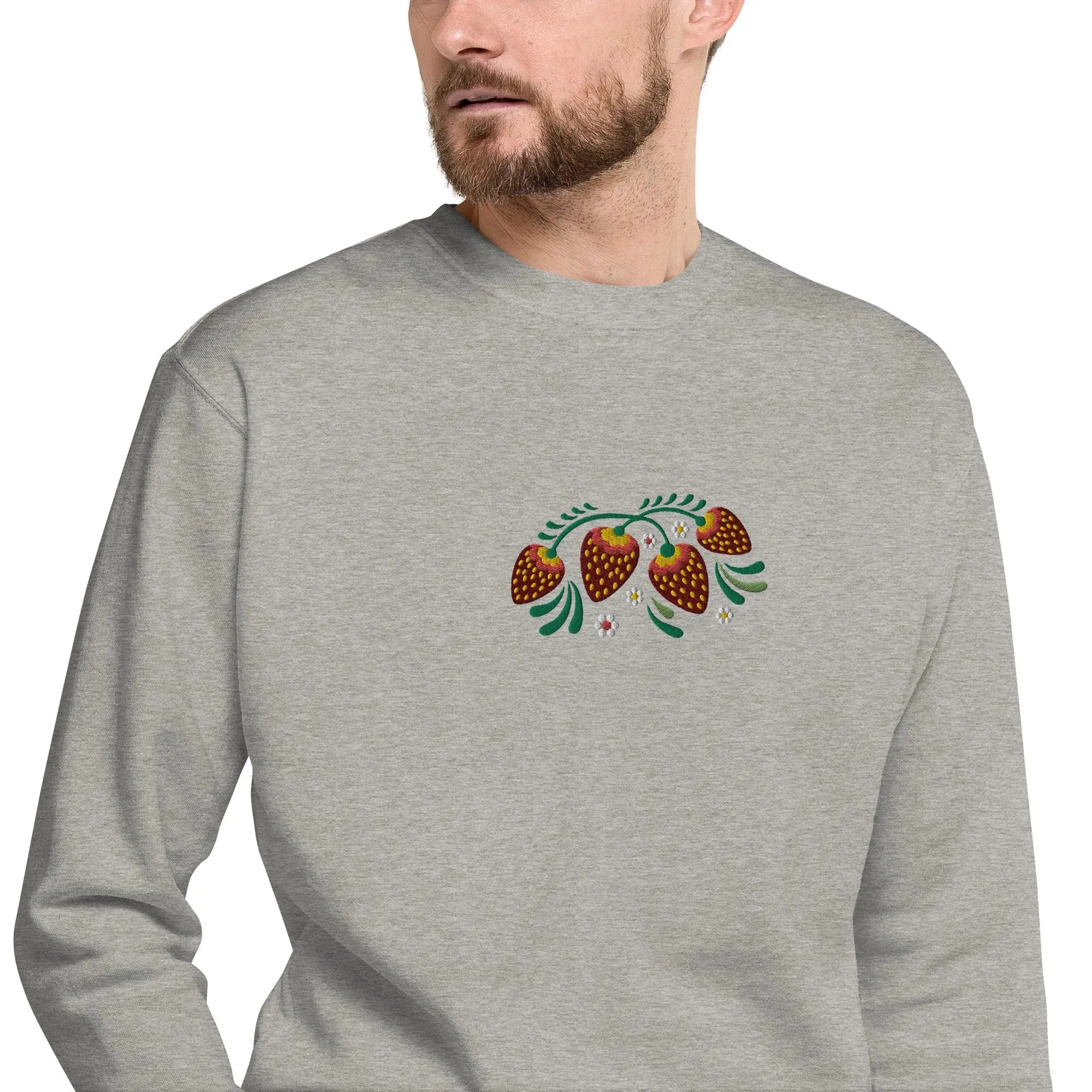 Russian Khokhloma Embroidered Sweatshirt