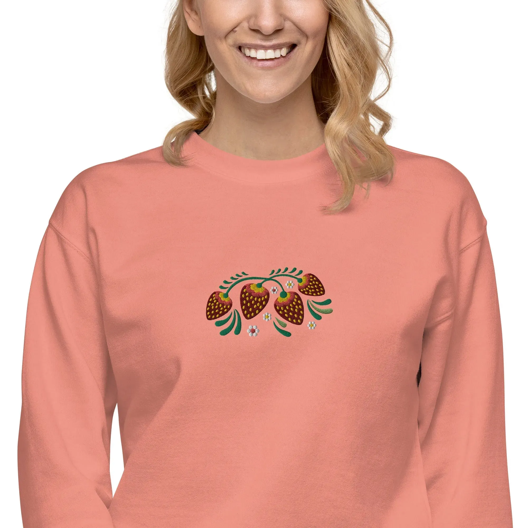 Russian Khokhloma Embroidered Sweatshirt