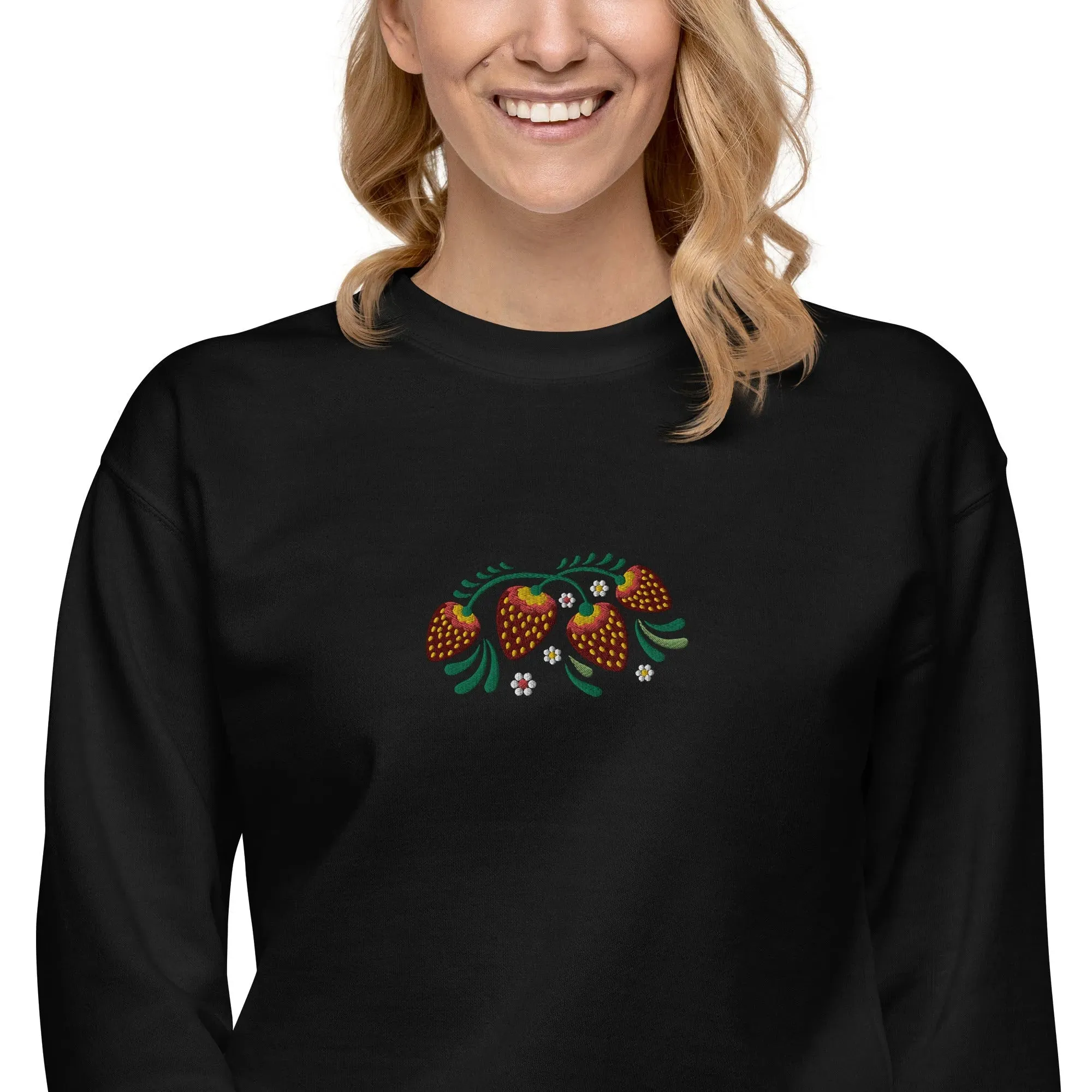 Russian Khokhloma Embroidered Sweatshirt