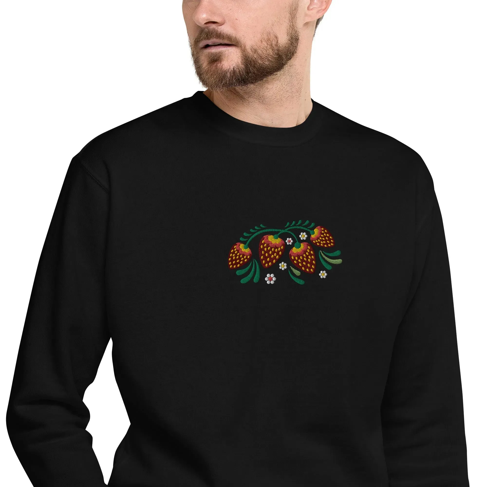 Russian Khokhloma Embroidered Sweatshirt