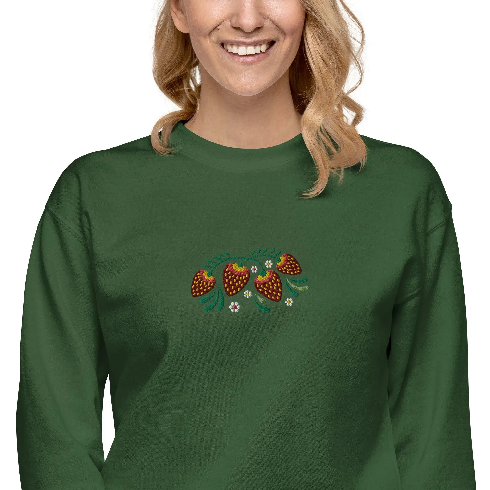 Russian Khokhloma Embroidered Sweatshirt