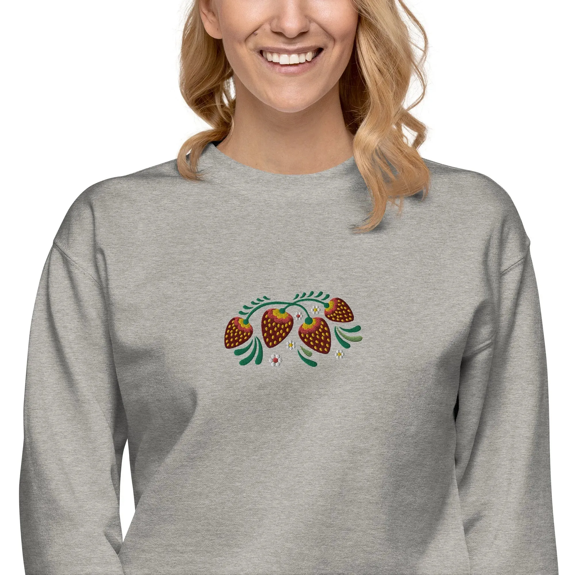 Russian Khokhloma Embroidered Sweatshirt
