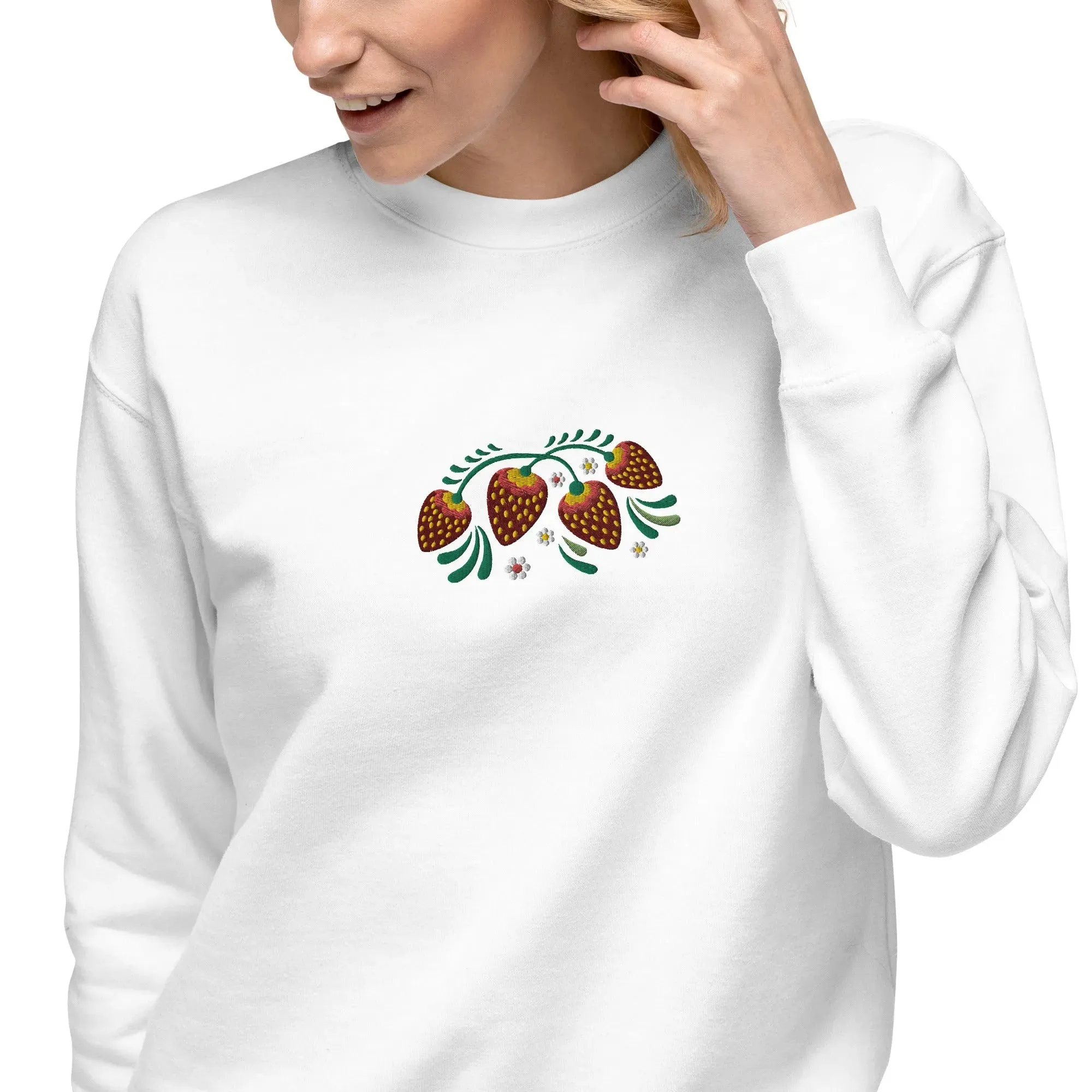 Russian Khokhloma Embroidered Sweatshirt
