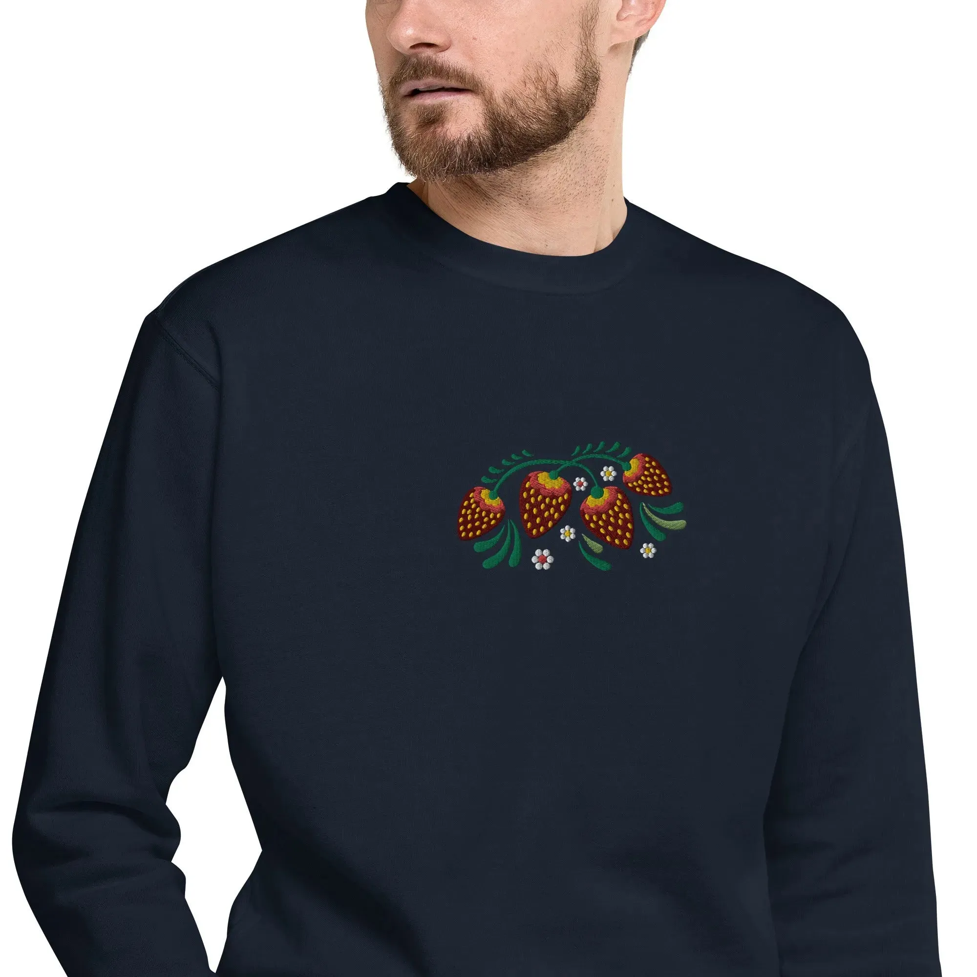 Russian Khokhloma Embroidered Sweatshirt