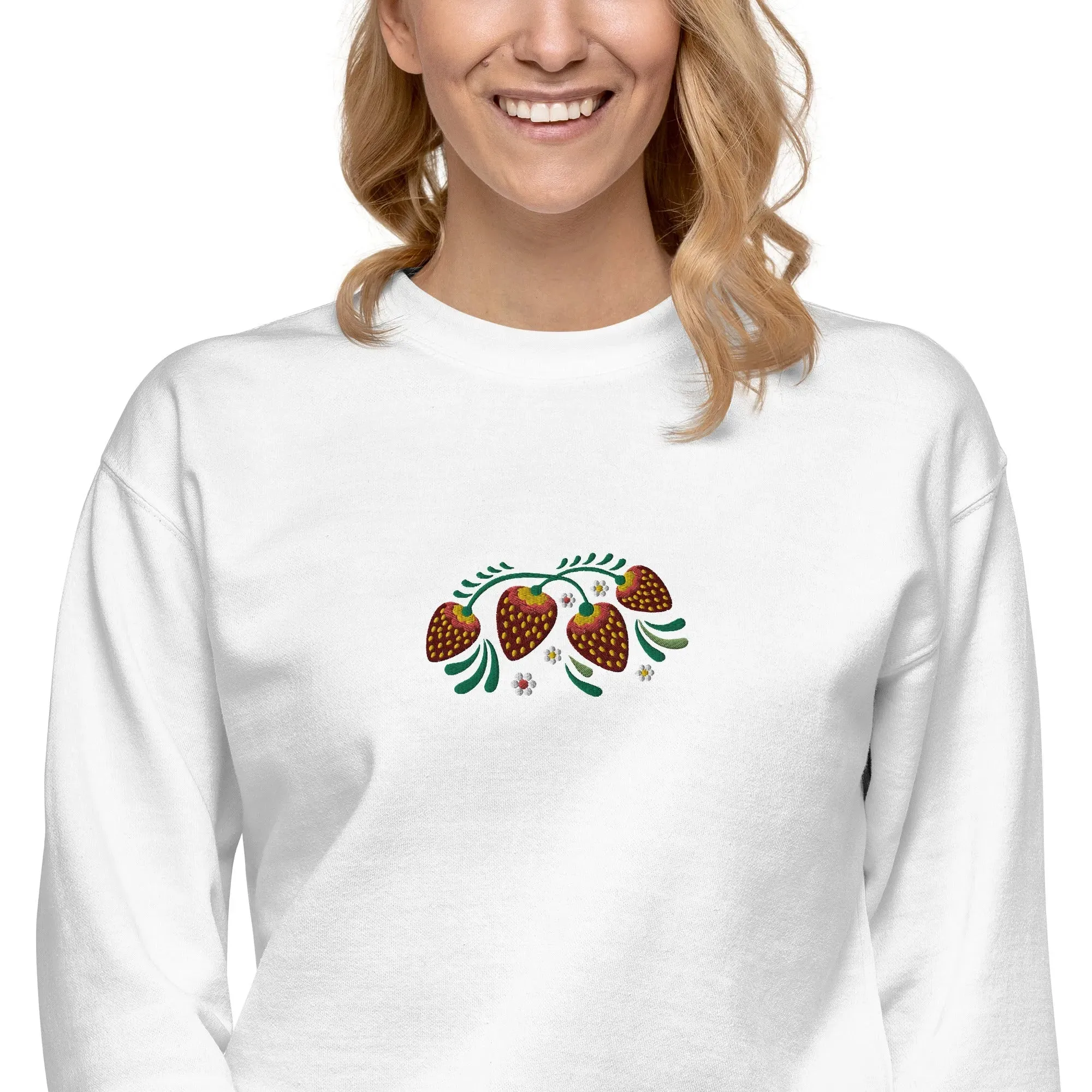 Russian Khokhloma Embroidered Sweatshirt