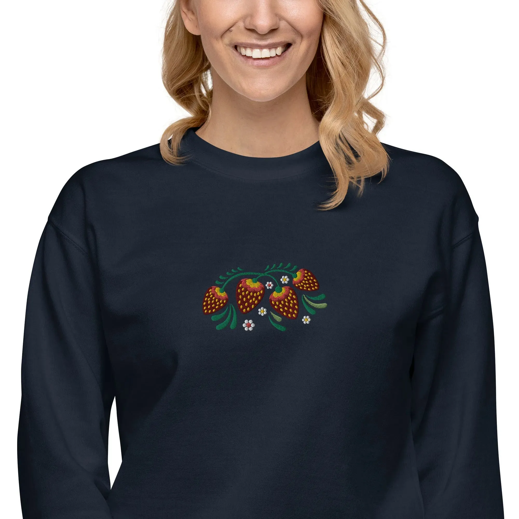 Russian Khokhloma Embroidered Sweatshirt
