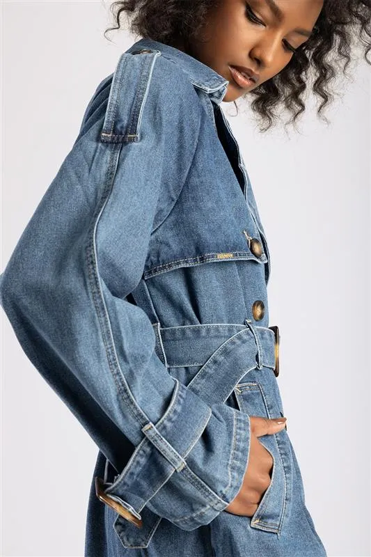 Sissy Boy Holmes Denim Trench Coat