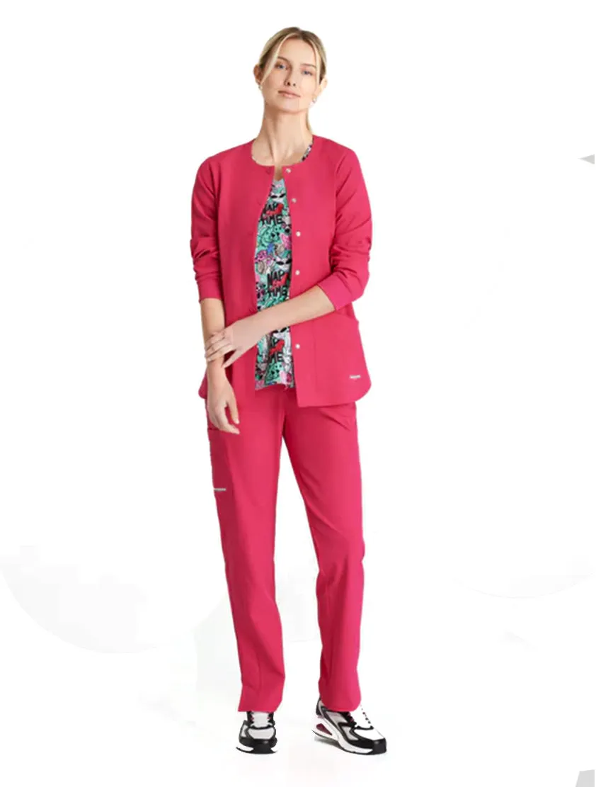 SKECHERS™ by Barco Essence V-Neck Animal Print Top