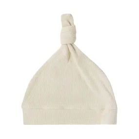 Snuggle Hunny Ribbed Knotted Beanie - Halo Organic