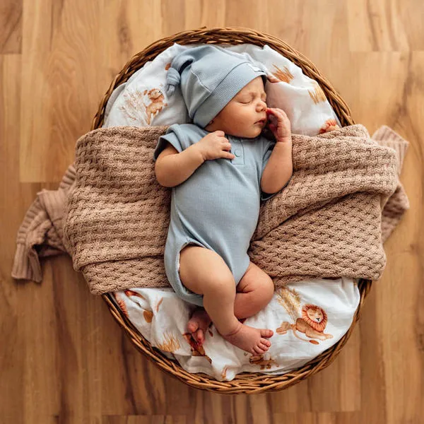 Snuggle Hunny Ribbed Knotted Beanie - Zen Organic